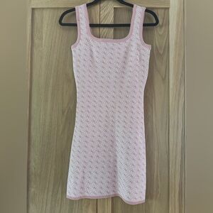 Elegant Pink Mini Dress